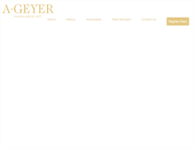 Tablet Screenshot of geyer-pianos.com